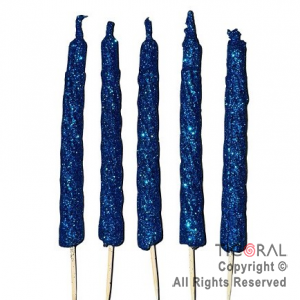 VELA VELON ESPIRAL GIBRE DE 10 CM AZUL (Pack x 5)
